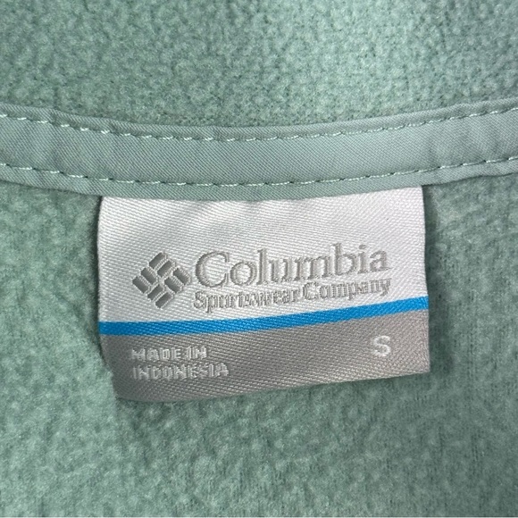 Columbia Green Fleece Pullover Womens Size S - Picture 3 of 5